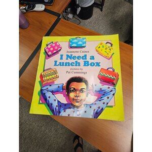 Large 20in x 20in Children's Book. I need a Lunch Box by Jeannette Caines
